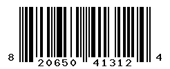 820650413124 barcode