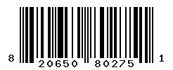 UPC barcode number 820650802751