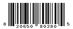 UPC barcode number 820650802805