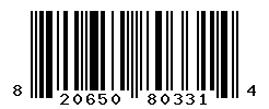 UPC barcode number 820650803314