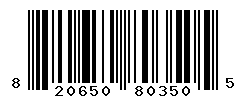 UPC barcode number 820650803505