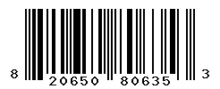 UPC barcode number 820650806353