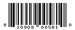 UPC barcode 820909005810