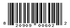 UPC barcode 820909006022