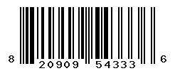 UPC barcode 820909543336