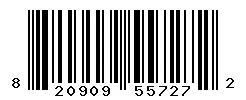 UPC 820909557272 barcode image