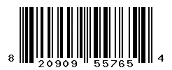 UPC barcode 820909557654