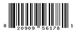 UPC 820909561781 barcode image