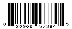 UPC 820909573845 barcode image