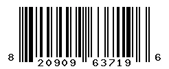 UPC barcode 820909637196