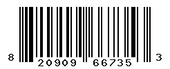 UPC barcode 820909667353