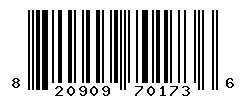 UPC barcode 820909701736