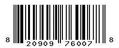UPC barcode 820909760078