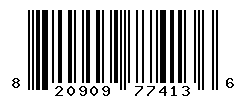 UPC barcode number 820909774136 lookup