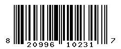 UPC barcode number 820996102317