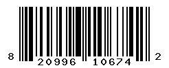 UPC barcode 820996106742