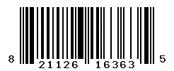 821126163635 barcode