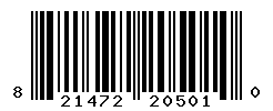 UPC barcode number 821472205010