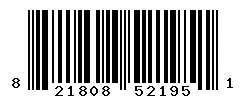 UPC barcode 821808521951