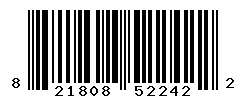 UPC barcode number 821808522422