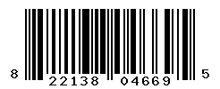 UPC barcode number 822138046695