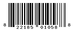 UPC barcode number 822185010588