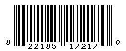 UPC barcode number 822185172170