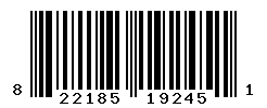 UPC barcode number 822185192451