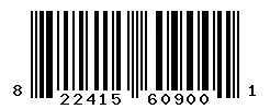 UPC barcode 822415609001