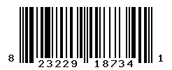 UPC barcode number 823229187341