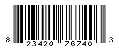 UPC barcode number 823420767403