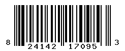 UPC barcode number 824142170953