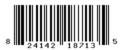 UPC barcode number 824142187135