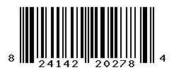 UPC barcode number 824142202784