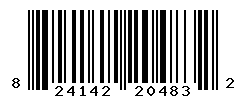 UPC barcode number 824142204832
