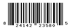 UPC barcode number 824142235805