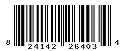 UPC 824142264034 barcode image