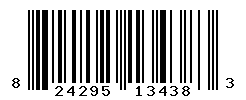 UPC barcode number 824295134383