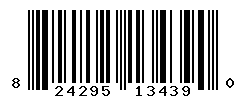 UPC barcode number 824295134390