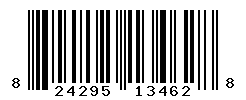 UPC barcode number 824295134628