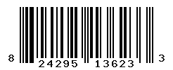 UPC barcode number 824295136233