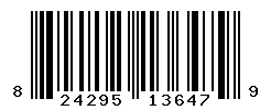 UPC barcode number 824295136479
