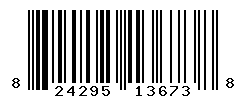UPC barcode number 824295136738