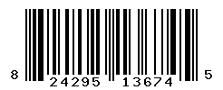 UPC barcode number 824295136745