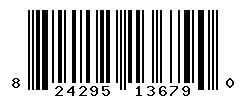 UPC barcode number 824295136790