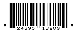 UPC barcode number 824295136899