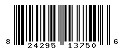 UPC barcode number 824295137506