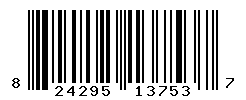 UPC barcode number 824295137537