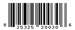 UPC barcode number 825325200306