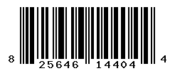 UPC barcode number 825646144044